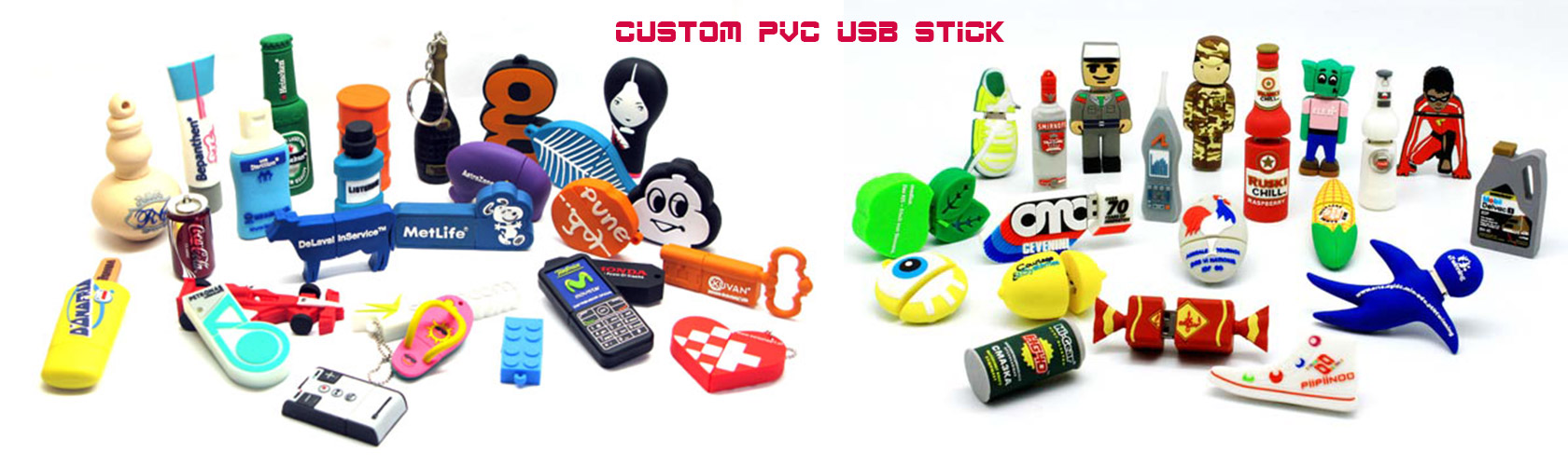 Get creative with a custom shaped rubber USB flash drive