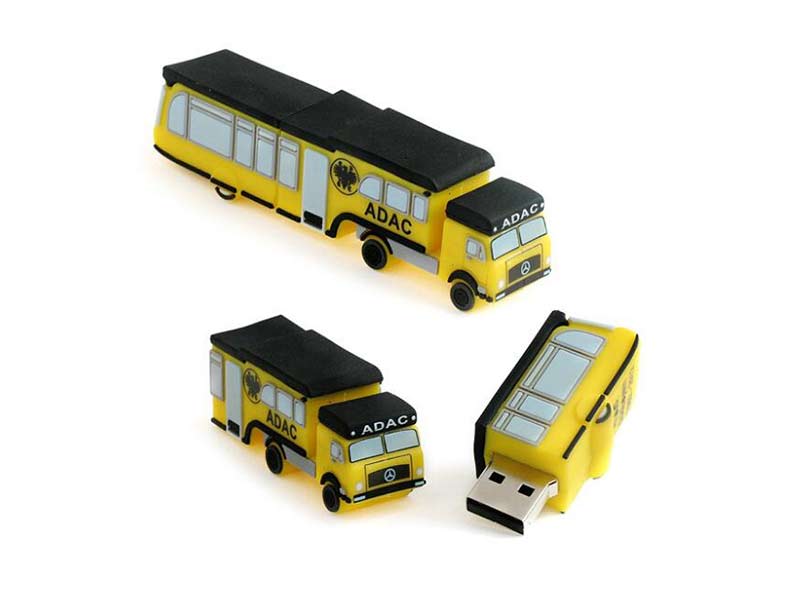 Custom PVC rubber USB car shape promotional merchandise uk