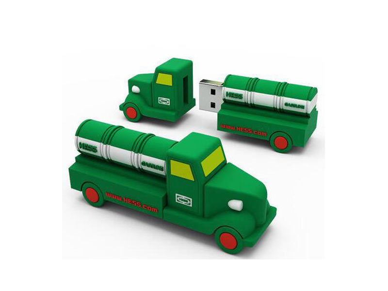 China Red PVC Car Shape Customized USB Flash drive company gift