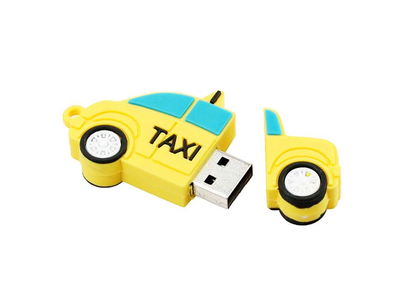 custom taxi car shape pvc usb flash drive coporate gift