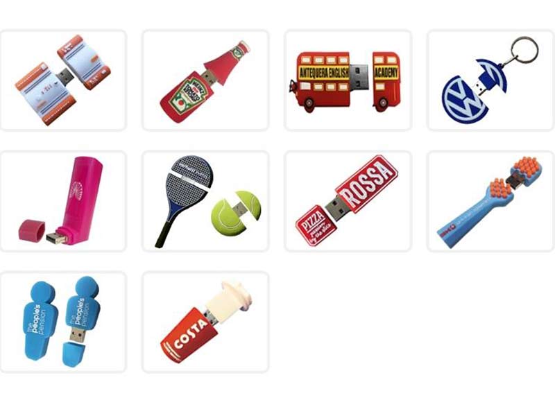 Custom PVC USB Flash Drives offered by v-choice
