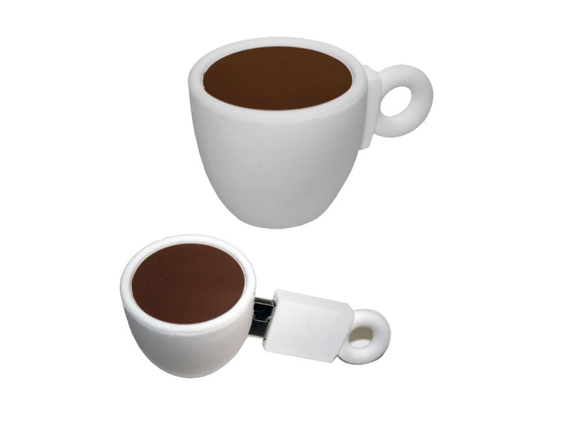 customized best gift Coffee Cup PVC USB Flash Drive