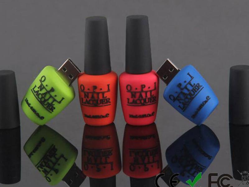 make up custom PVC molded flash drives and USB Memory sticks for marketing and advertising