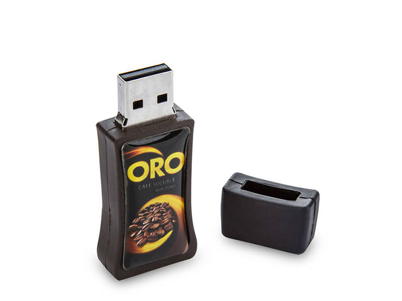 Customized PVC Chocolate USB Flash Drive  promotion gift with logo