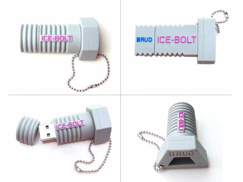 custom pvc Screw shape USB Flash Drive promotion merchandise gift