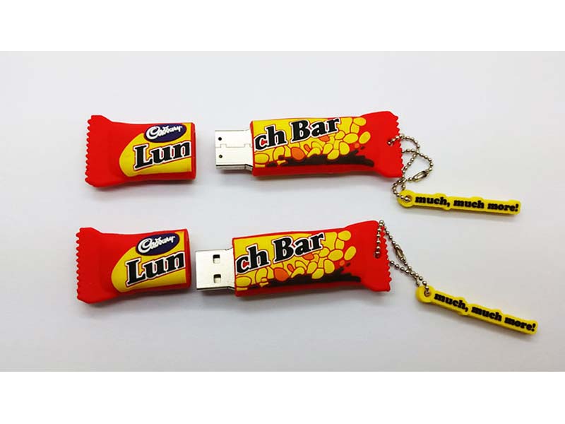 customized chocolate shape pvc usb flash drive company gift 8GB 16GB
