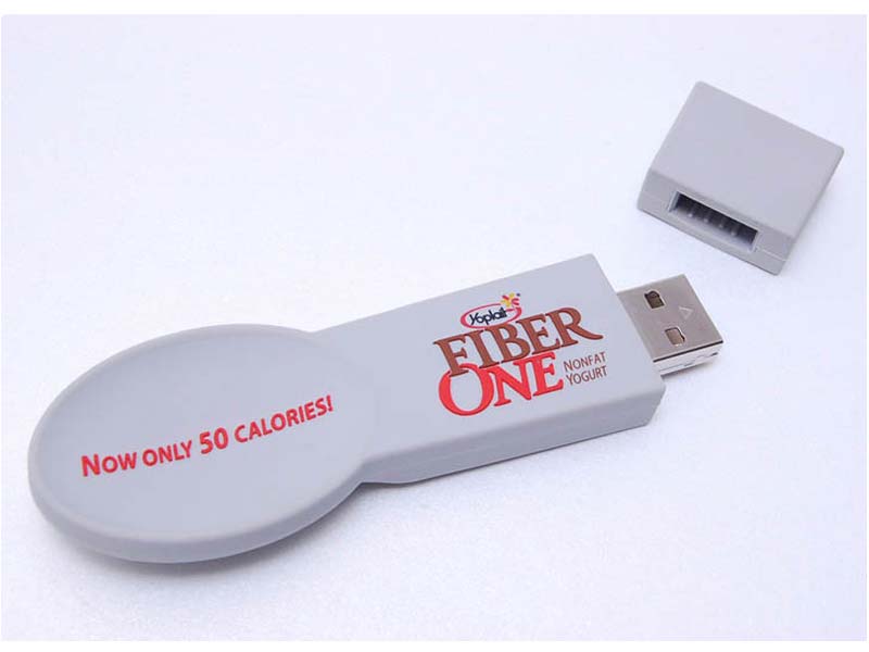 customized pvc Yoplait Fiber One USB Spoon flash drive gift promotion 8GB