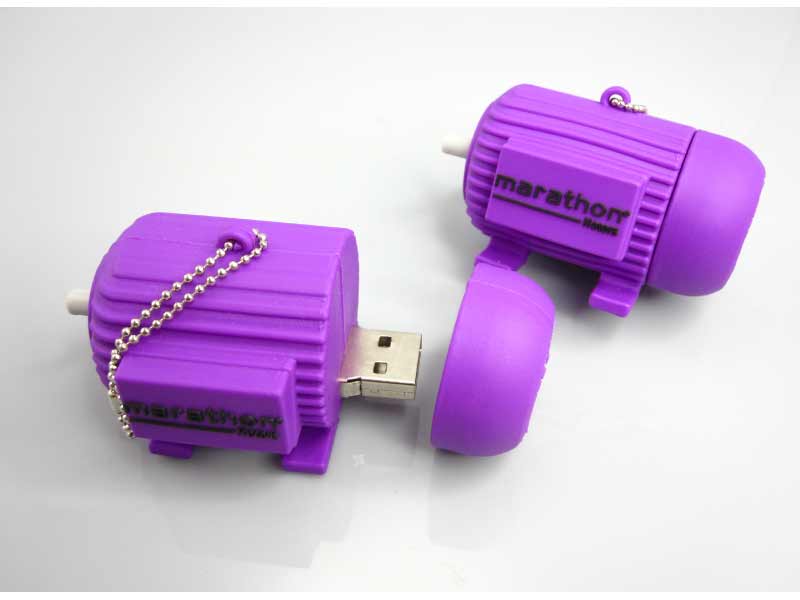 customized pvc USB Machine style Marathon Generator Design flash drive promotion gift