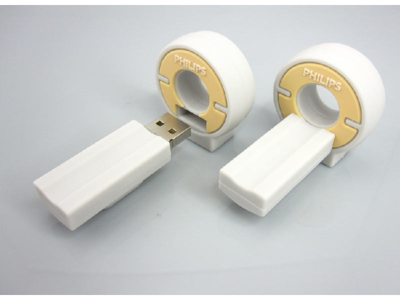 custom pvc Medical design Philips Scan usb flash drive usb stick 8GB gift