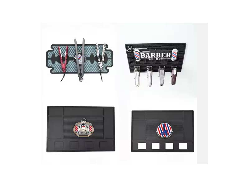 Customize Counter Barber Tool Organizer Mat for Hairstylist Barbershop Salon Mat for Station