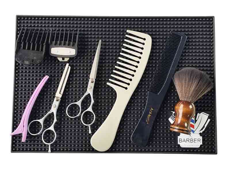 Compact Barber Mat Waterproof Non - Slip & Portable for Hair Salon 