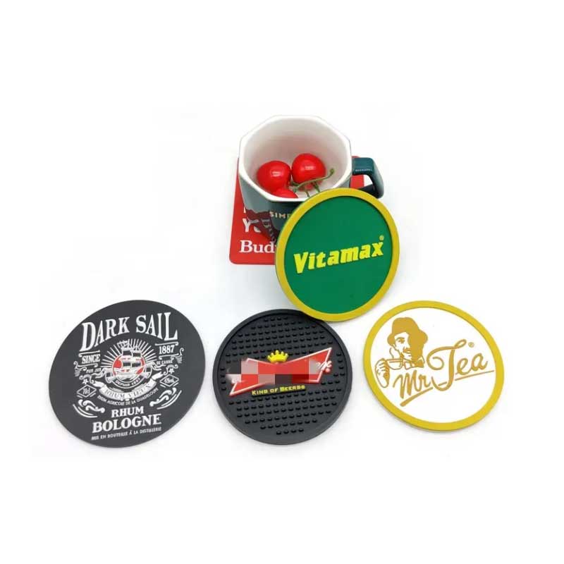 Customized Promotional Gifts 3D Pvc Rubber Beer Coasters