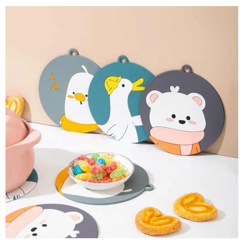 Kitchen Thickened PVC Cartoon Dinner Table Mat 